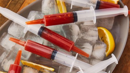Creep Out Your Guests With These Insane Bloody Mary Syringes