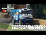 KAMAZ Dakar truck's insane FOS run