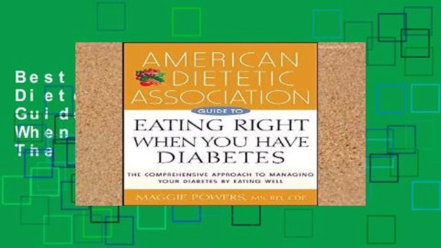 Best product  American Dietetic Association Guide to Eating Right When You Have Diabetes: The