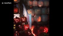 Thousands of pumpkins light up West Virginia house