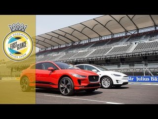 Jaguar I-Pace v Tesla Model X drag race