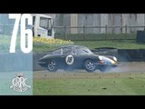 Porsche 911 spins out in flames