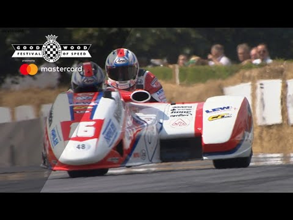 Crazy sidecar antics at FOS