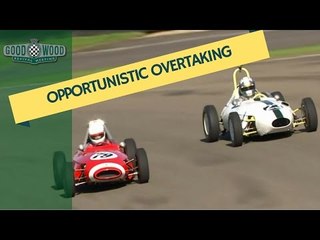 Spectacular 'Opportunistic Overtaking' in a 1950's racer