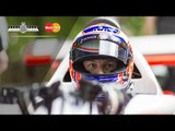 F1 Champ Jenson Button Arrives At FOS In Lauda's Legendary McLaren