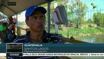 Miles de migrantes continúan llegando a la frontera México-Guatemala