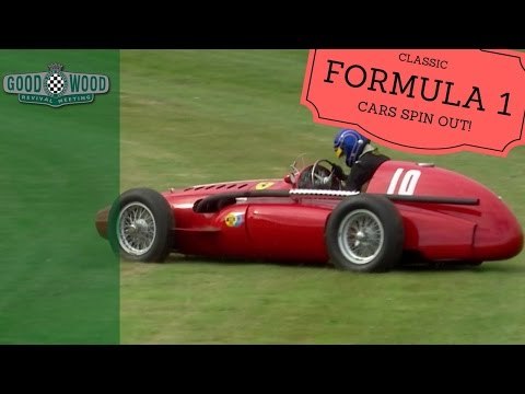 Formula 1 Cars Spin Out at Goodwood!