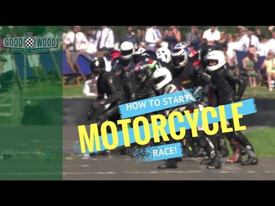 How to Start A Motorcycle Race!