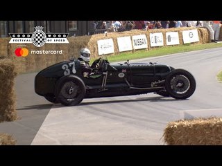 1935 Frazer Nash Monoposto spins out at FOS