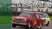 Dickie Meaden's flaming Alfa Romeo