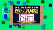 Review  50 Extra Large Print Word Search Puzzles and Solutions: Giant Themed Circle a Word