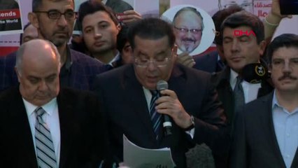 İstanbul Başkonsolosluk Önünde Cemal Kaşıkçı Açıklaması