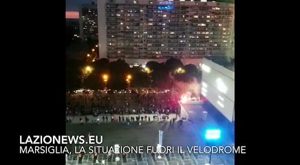 Marsiglia-Lazio, la situazione fuori dal 'Velodrome'