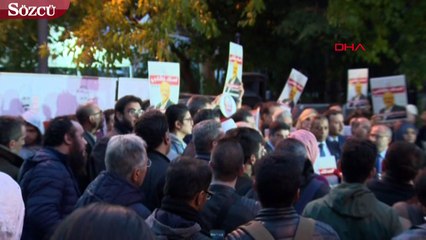 Konsolosluk önünde Cemal Kaşıkçı derneği açıklaması