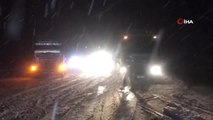 Antalya-Konya Karayolu Yoğun Kar Yağışı Nedeniyle Trafiğe Kapandı