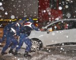 Antalya-Konya Karayolunda Sürücülerin Karla İmtihanı