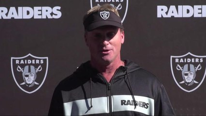 Jon Gruden: 'I don't see us making any more trades'