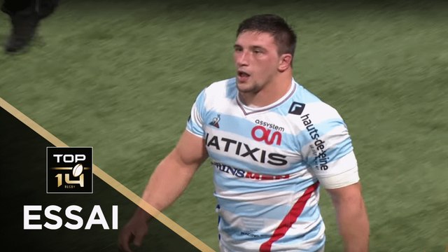 TOP 14 - Essai Camille CHAT (R92) - Racing 92 - Pau- J8 - Saison 2018/2019