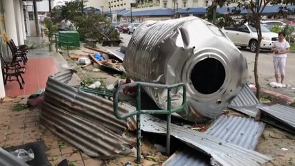 사이판 공항 폐쇄..."한국여행객 천여 명 발 묶여" / YTN