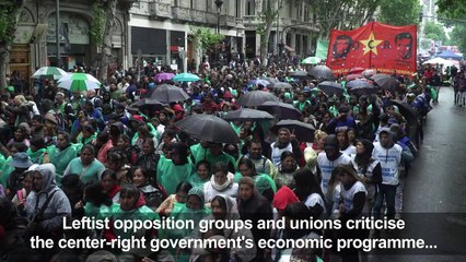 Police use tear gas to disperse Argentina budget protests