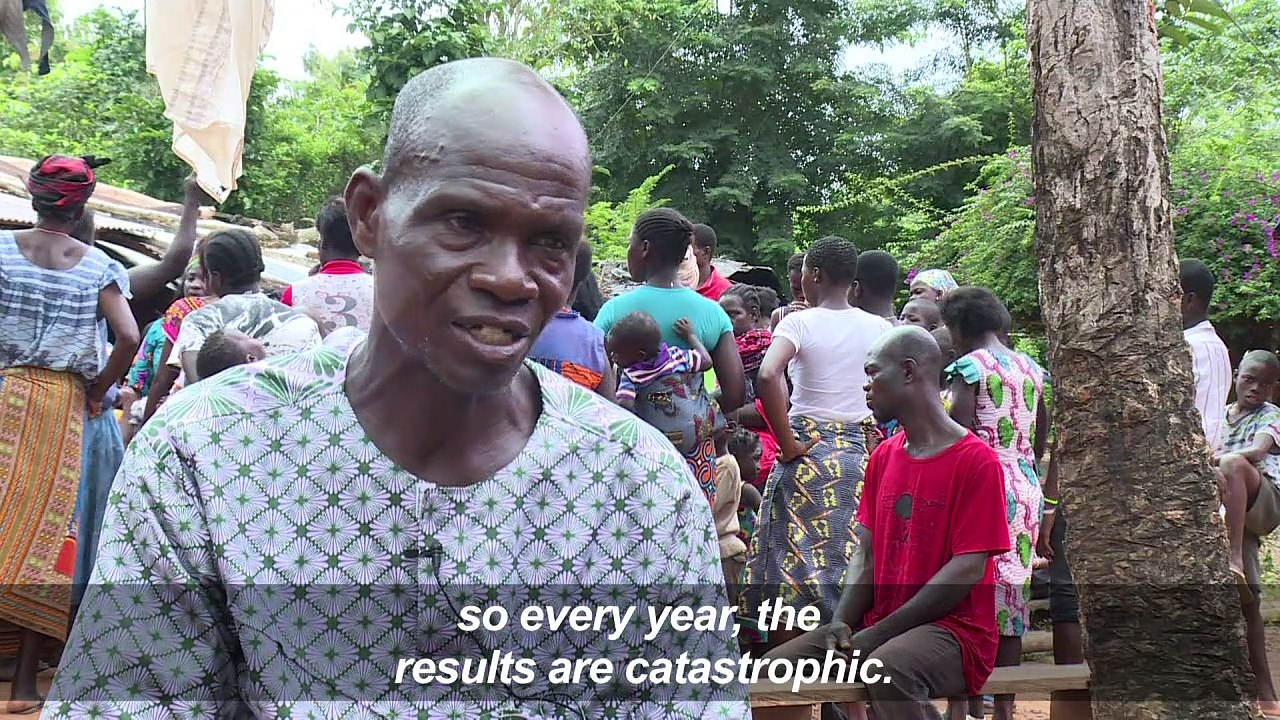Solar backpacks help kids study after sunset in Ivory Coast