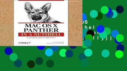 Best product  Mac OS X Panther in a Nutshell: A Desktop Quick Reference (In a Nutshell (O Reilly))