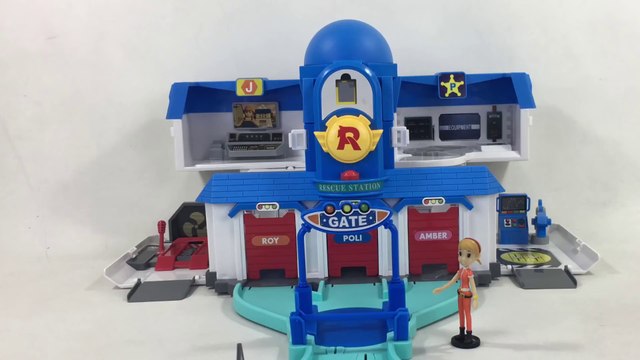 Robocar Poli Transforming Headquarters w Jin Figure Roy Amber Helly 로보카 폴리 || Keith's Toy Box