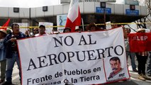 Protestas contra el nuevo aeropuerto de México