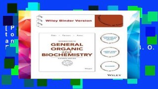 [P.D.F] Introduction to General, Organic, and Biochemistry, Binder Ready Version [A.U.D.I.O.B.O.O.K]