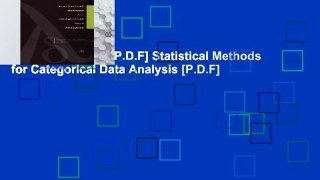 D.O.W.N.L.O.A.D [P.D.F] Statistical Methods for Categorical Data Analysis [P.D.F]