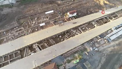 Haydarpaşa Garı Altında Ortaya Çıkarılan Antik Şehir Havadan Görüntülendi
