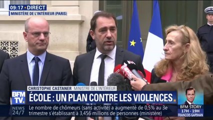 下载视频: Christophe Castaner détaille les premières mesures du plan contre les violences à l'école