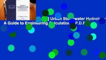 D.O.W.N.L.O.A.D [P.D.F] Urban Stormwater Hydrology: A Guide to Engineering Calculations [P.D.F]