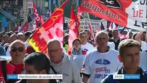 Manifestation à Bordeaux contre la fermeture de l'usine Ford