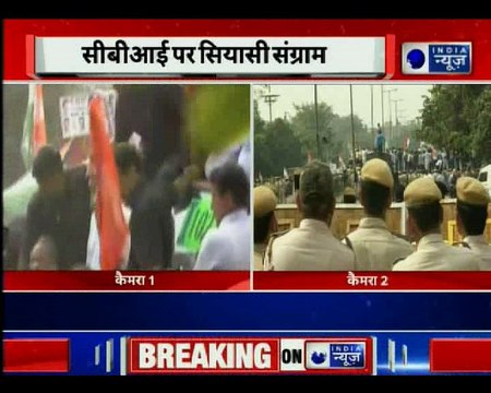 CBI vs CBI: Rahul Gandhi leads sit-in protest at CBI HQ against removal of CBI Chief Alok Verma