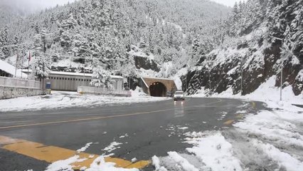 Zigana Dağı'na Kar Yağdı