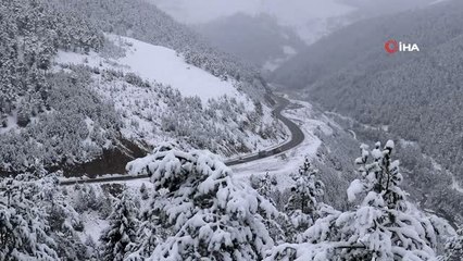 Zigana Dağı Beyaz Gelinliğini Giydi