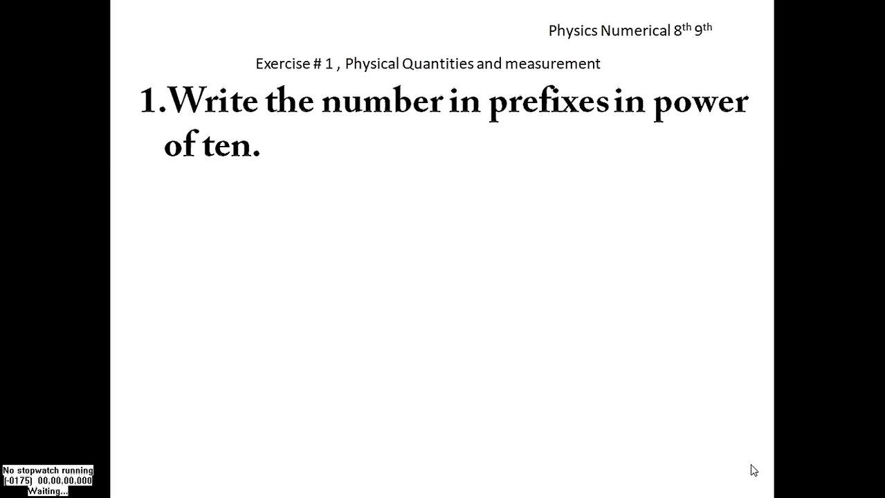 Physics numerical class 9th