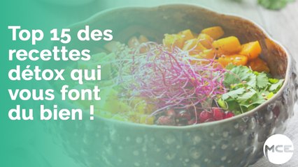 Top 15 des recettes détox qui vous font du bien !
