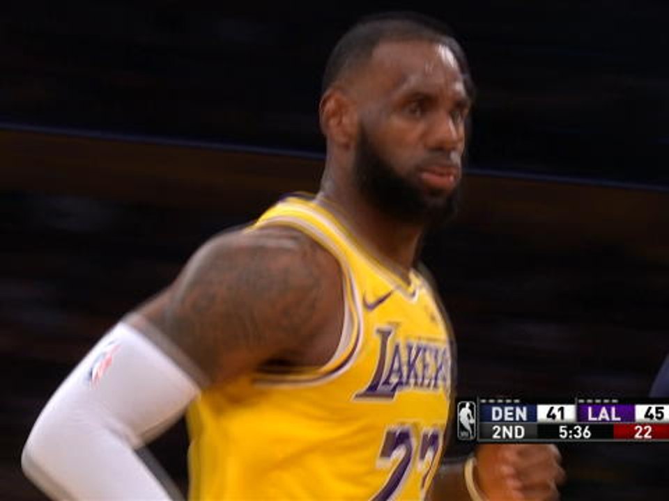 BASKETBALL: NBA: LeBron stars for Lakers in victory over Nuggets