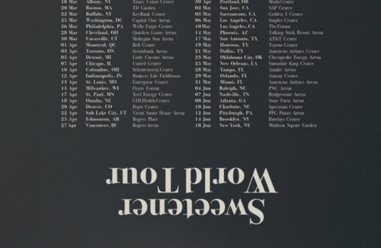 Ariana Grande announces first leg of Sweetener tour