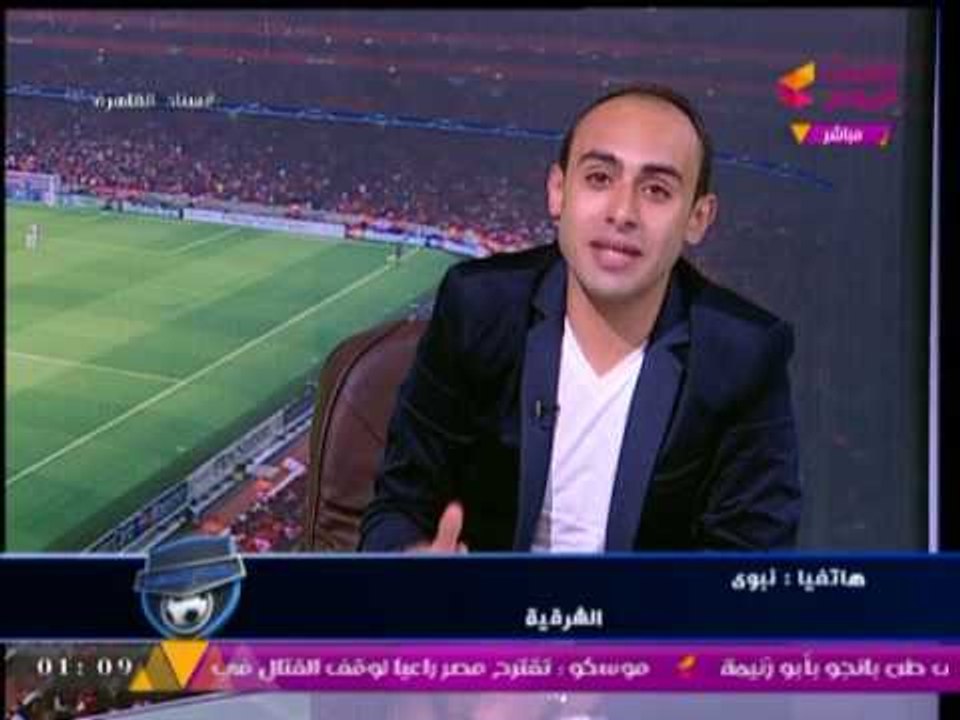 شاهد .. الحكم الكروي" محمد السعدوني"  يقلد المعلق الكروي"علي الكعبي"