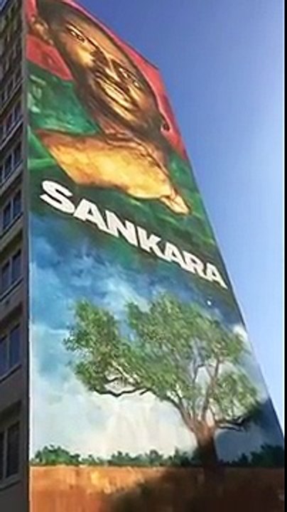 FRANCE - Inauguration de la fresque de THOMAS SANKARA à Ivry sur Seine