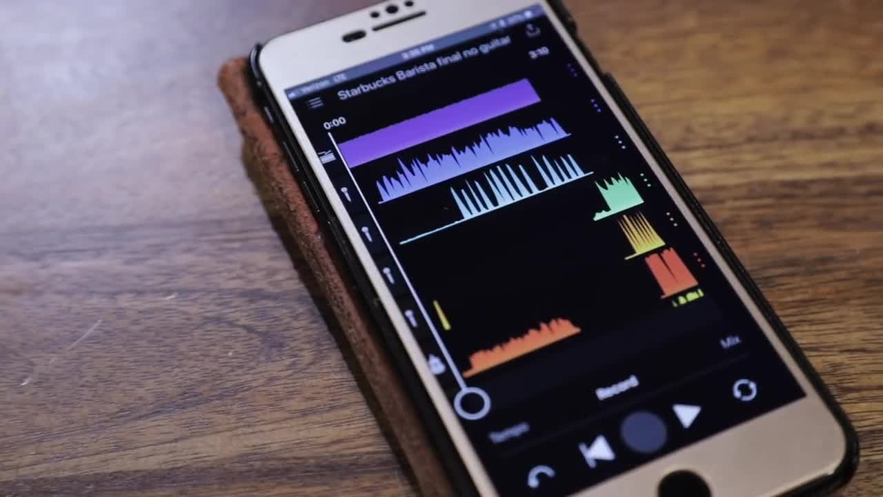 Testing the Izotope Spire portable recording app