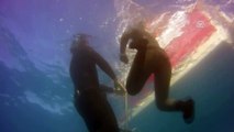 Şahika Ercümen'in dünya rekoru dalışının su altı görüntüleri - BURDUR