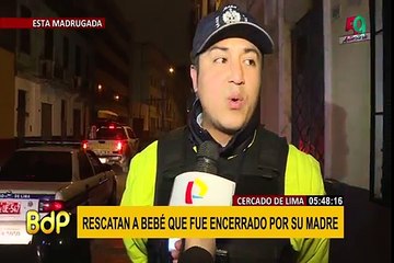 Cercado de Lima: rescatan a menor encerrado por su madre