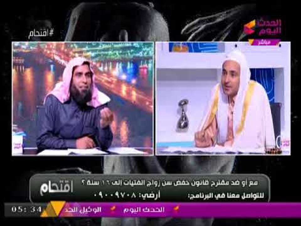 مشادة ساخنه بين "داعية إسلامى و داعيه سلفي" بسب...
