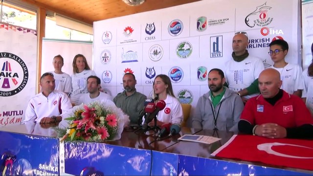 İşte Şahika Ercümen'in rekor dalışının sualtı görüntüleri