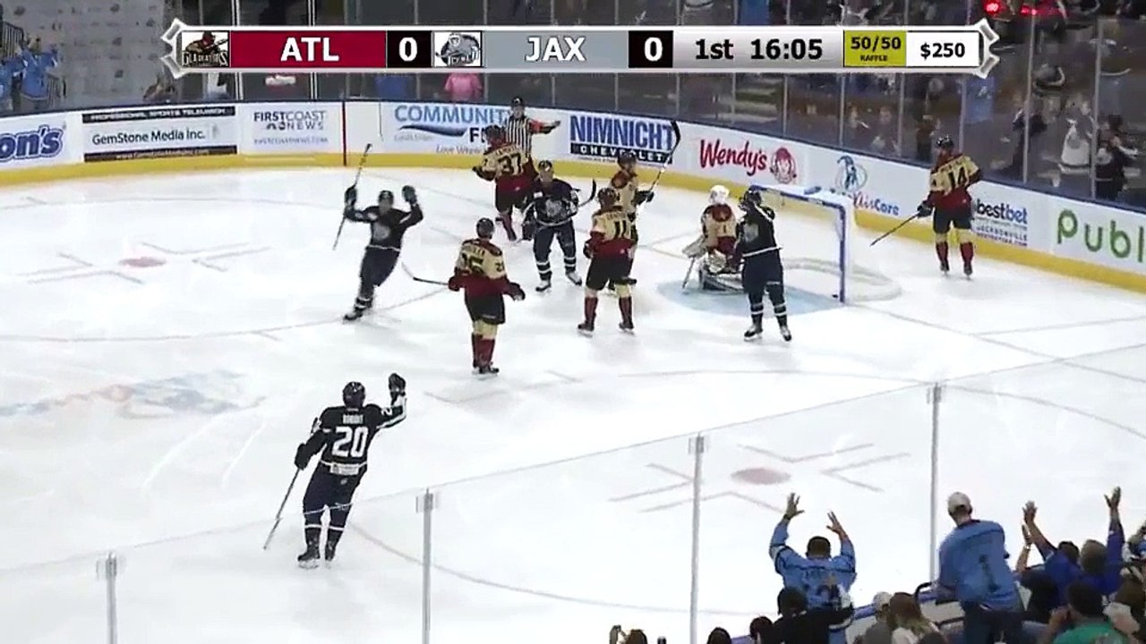 ECHL Atlanta Gladiators 2 at Jacksonville Icemen 3
