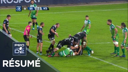 PRO D2 - Résumé Brive-Montauban: 15-3 - J9 - Saison 2018/2019